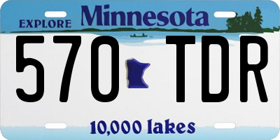MN license plate 570TDR