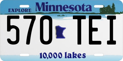 MN license plate 570TEI