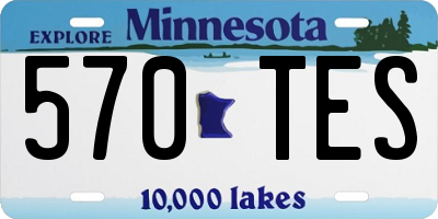 MN license plate 570TES