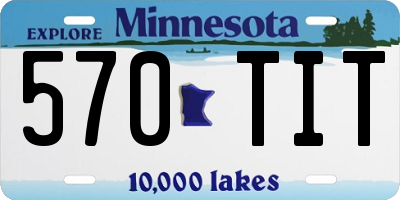 MN license plate 570TIT