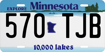 MN license plate 570TJB