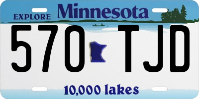 MN license plate 570TJD