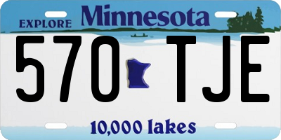 MN license plate 570TJE