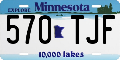 MN license plate 570TJF