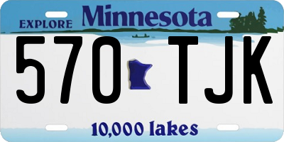 MN license plate 570TJK