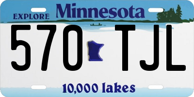 MN license plate 570TJL