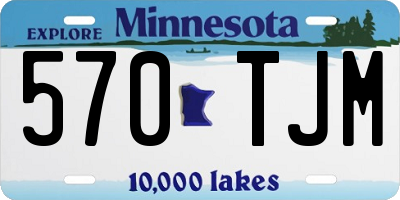MN license plate 570TJM