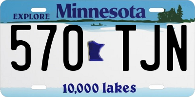 MN license plate 570TJN