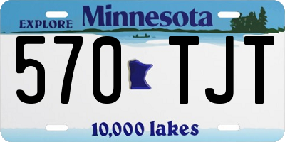 MN license plate 570TJT