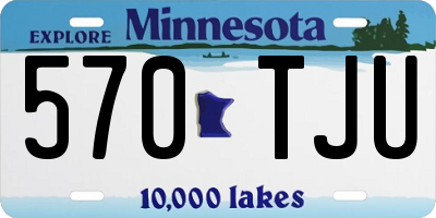 MN license plate 570TJU