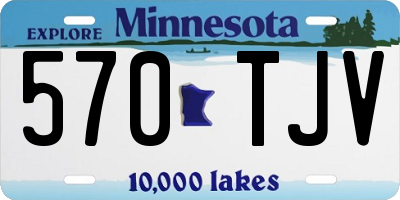 MN license plate 570TJV
