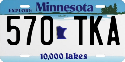 MN license plate 570TKA