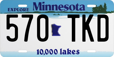 MN license plate 570TKD