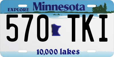 MN license plate 570TKI