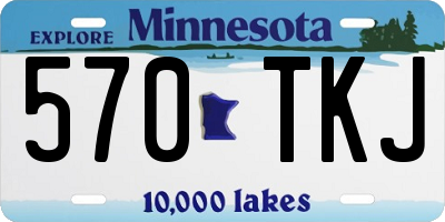 MN license plate 570TKJ