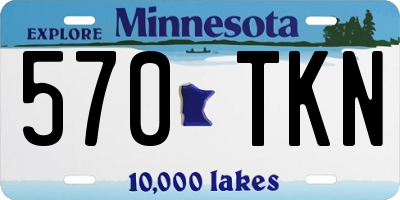 MN license plate 570TKN