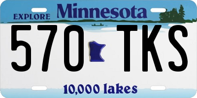 MN license plate 570TKS