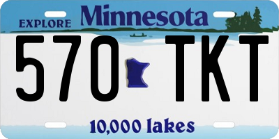 MN license plate 570TKT