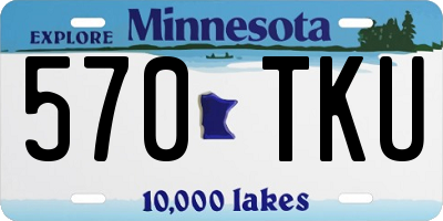MN license plate 570TKU