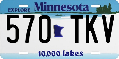 MN license plate 570TKV