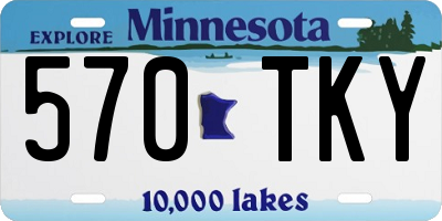 MN license plate 570TKY