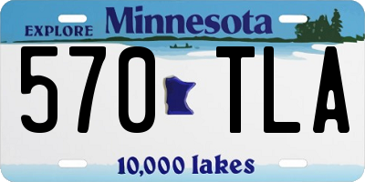 MN license plate 570TLA