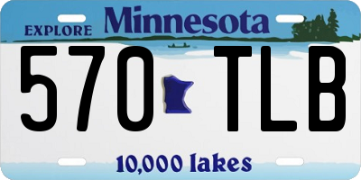 MN license plate 570TLB