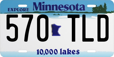 MN license plate 570TLD