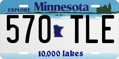 MN license plate 570TLE