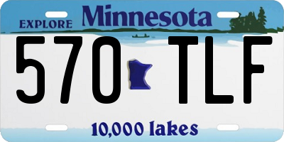 MN license plate 570TLF