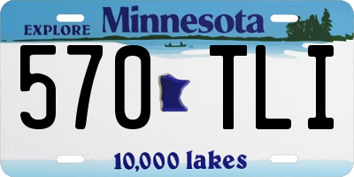MN license plate 570TLI