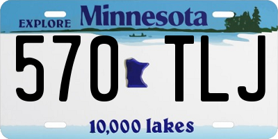 MN license plate 570TLJ