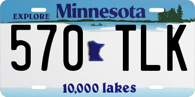 MN license plate 570TLK