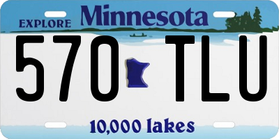 MN license plate 570TLU