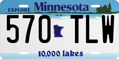 MN license plate 570TLW