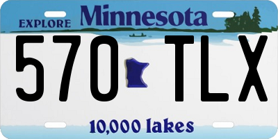 MN license plate 570TLX