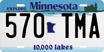 MN license plate 570TMA