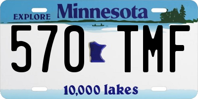 MN license plate 570TMF
