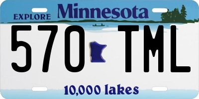 MN license plate 570TML