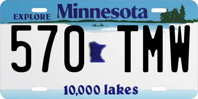MN license plate 570TMW