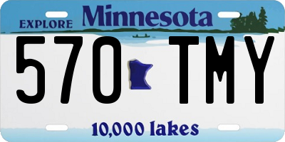 MN license plate 570TMY