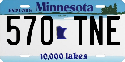 MN license plate 570TNE