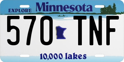 MN license plate 570TNF
