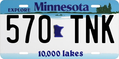 MN license plate 570TNK