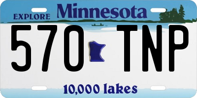 MN license plate 570TNP