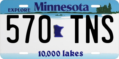 MN license plate 570TNS