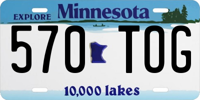 MN license plate 570TOG