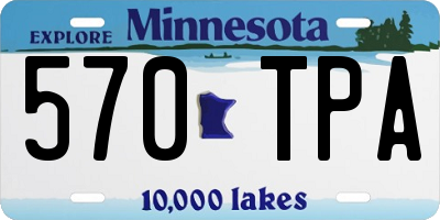 MN license plate 570TPA
