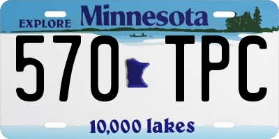 MN license plate 570TPC