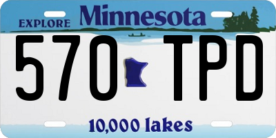 MN license plate 570TPD